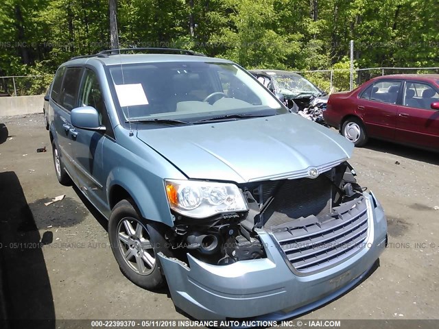 2A4RR5D19AR322859 - 2010 CHRYSLER TOWN & COUNTRY TOURING Light Blue photo 1