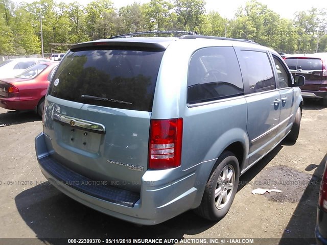 2A4RR5D19AR322859 - 2010 CHRYSLER TOWN & COUNTRY TOURING Light Blue photo 4
