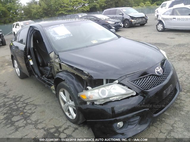 4T1BK3EK5BU128630 - 2011 TOYOTA CAMRY SE/LE/XLE BLACK photo 1