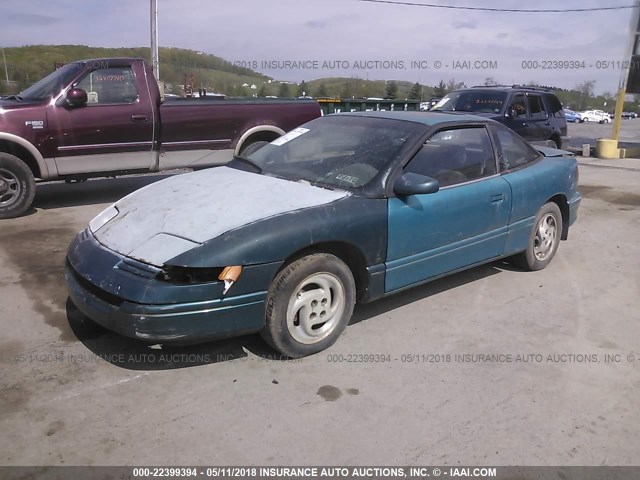 1G8ZG127XSZ256979 - 1995 SATURN SC2 TEAL photo 2