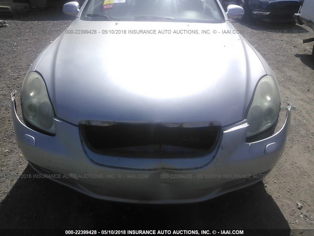 JTHFN48YX20011747 - 2002 LEXUS SC 430 SILVER photo 6