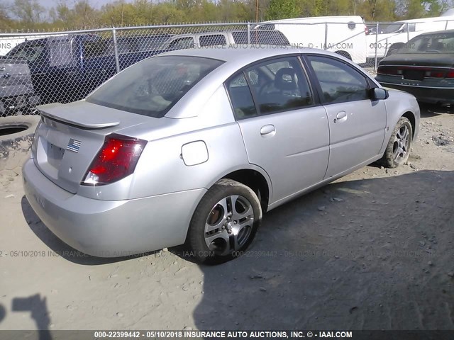 1G8AL52F45Z103560 - 2005 SATURN ION LEVEL 3 SILVER photo 4