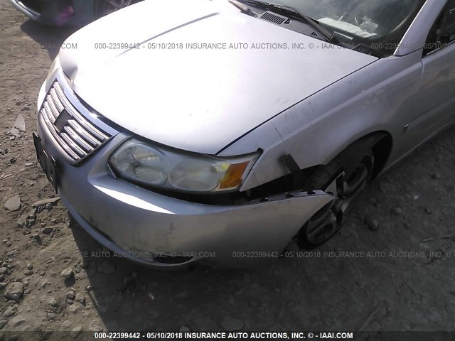 1G8AL52F45Z103560 - 2005 SATURN ION LEVEL 3 SILVER photo 6
