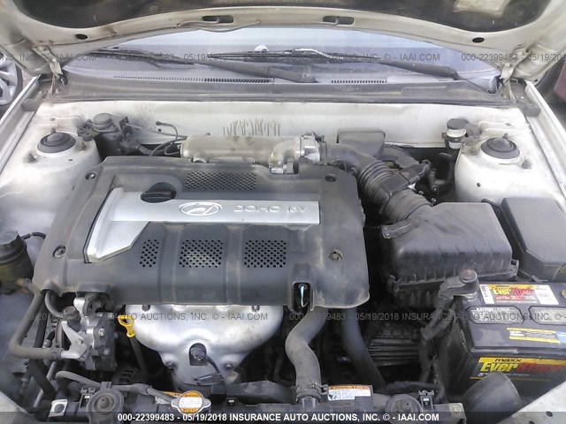 KMHDN46D26U236294 - 2006 HYUNDAI ELANTRA GLS/GT/LIMITED SILVER photo 10