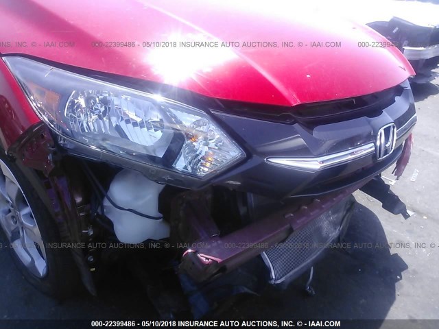 3CZRU5H79GM718481 - 2016 HONDA HR-V EXL RED photo 6