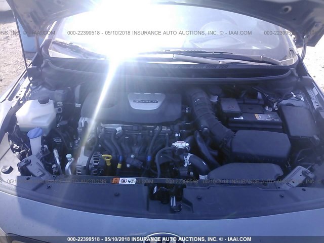 3KPFN5A31JE192636 - 2018 KIA FORTE EX/SX GRAY photo 10