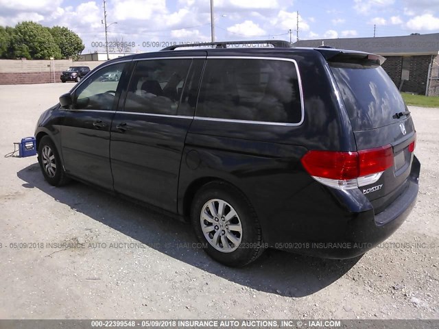 5FNRL38619B035735 - 2009 HONDA ODYSSEY EXL BLACK photo 3