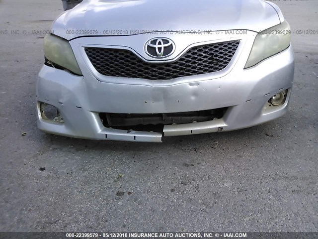 4T1BF3EK1AU507935 - 2010 TOYOTA CAMRY SE/LE/XLE SILVER photo 6