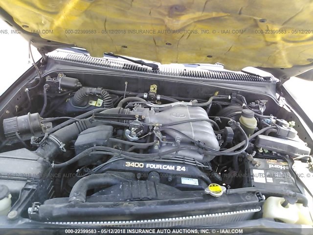 4TASN92N5XZ560668 - 1999 TOYOTA TACOMA XTRACAB PRERUNNER შავი ფოტო 10