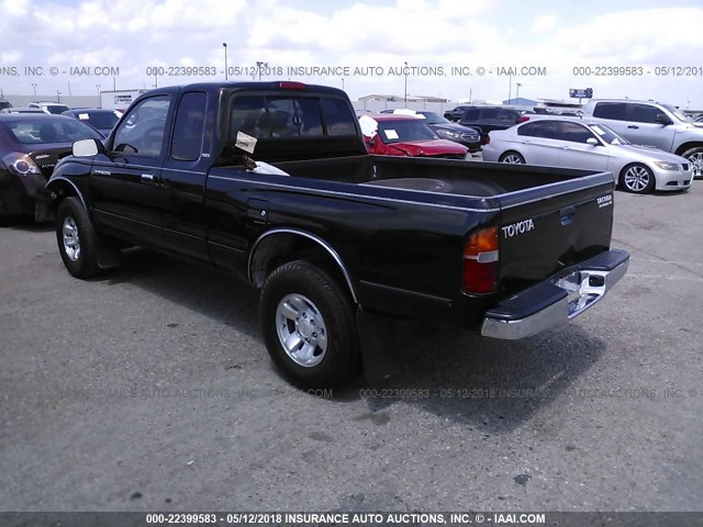 4TASN92N5XZ560668 - 1999 TOYOTA TACOMA XTRACAB PRERUNNER შავი ფოტო 3