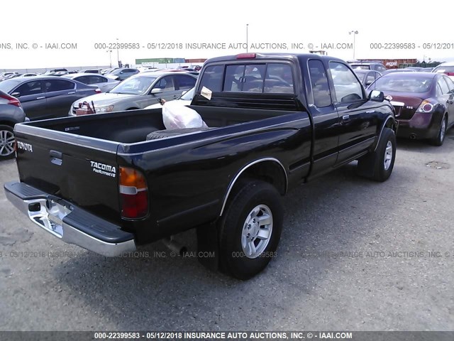4TASN92N5XZ560668 - 1999 TOYOTA TACOMA XTRACAB PRERUNNER შავი ფოტო 4
