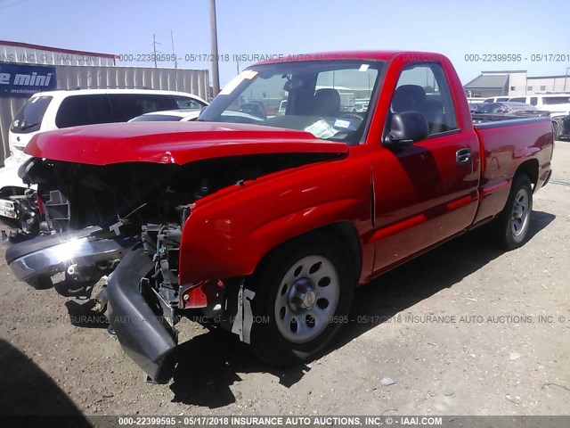 3GCEC14X17G245972 - 2007 CHEVROLET SILVERADO C1500 CLASSIC RED photo 2