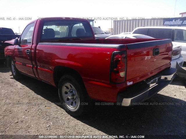 3GCEC14X17G245972 - 2007 CHEVROLET SILVERADO C1500 CLASSIC RED photo 3