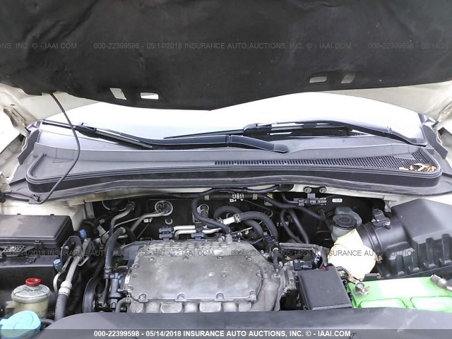 2HNYD28897H531517 - 2007 ACURA MDX SPORT WHITE photo 10