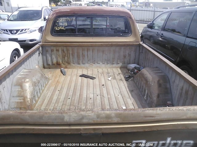 D14AB4S138340 - 1974 DODGE D100  BROWN photo 8