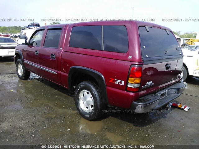 2GTEK13T551381173 - 2005 GMC NEW SIERRA K1500 RED photo 3