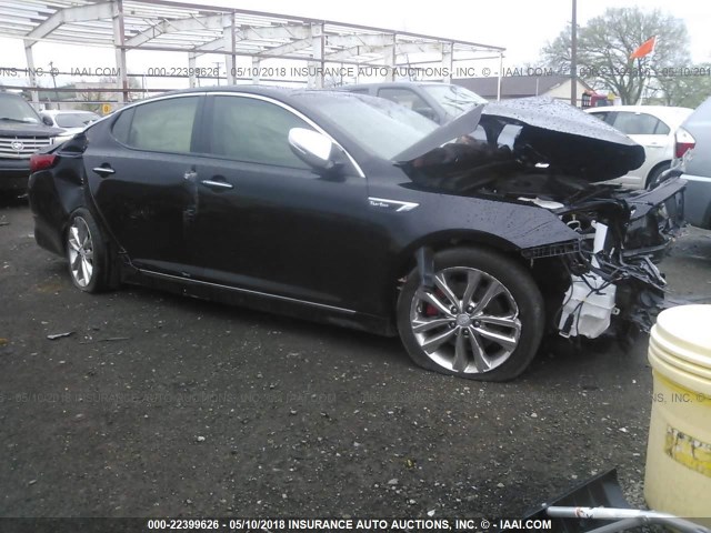 5XXGR4A60EG278515 - 2014 KIA OPTIMA SX BLACK photo 1