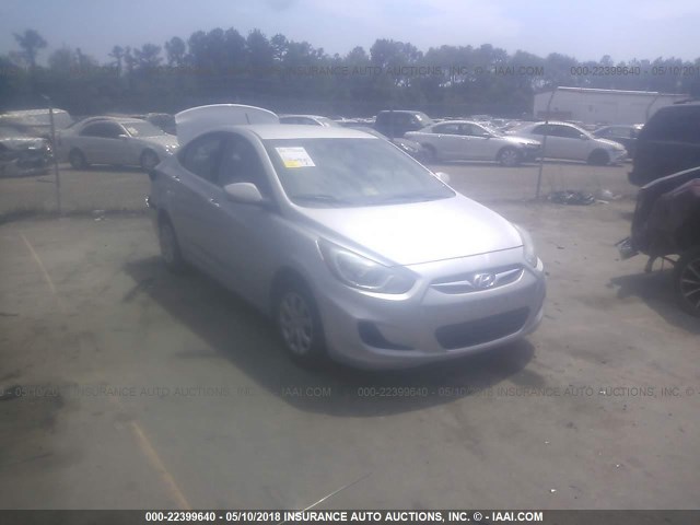 KMHCT4AE1DU347370 - 2013 HYUNDAI ACCENT GLS/GS SILVER photo 1