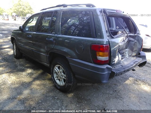 1J4GW48S03C602307 - 2003 JEEP GRAND CHEROKEE LAREDO GREEN photo 3