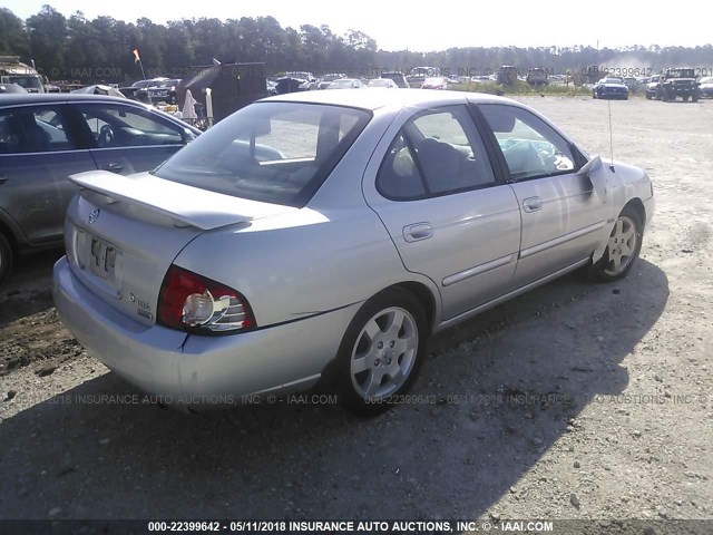 3N1CB51A56L479428 - 2006 NISSAN SENTRA 1.8S SILVER photo 4