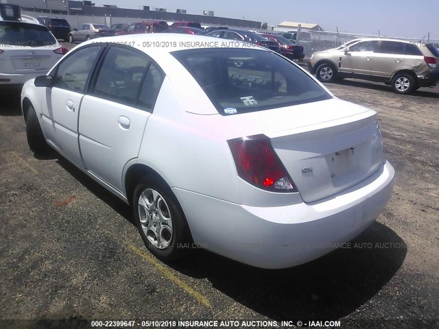 1G8AJ52F94Z156453 - 2004 SATURN ION LEVEL 2 WHITE photo 3