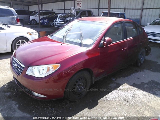 KMHDU46D38U309064 - 2008 HYUNDAI ELANTRA GLS/SE/LIMITED RED photo 2