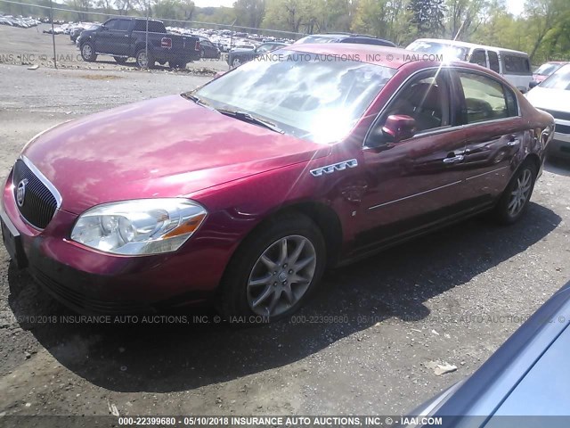 1G4HR57Y96U150168 - 2006 BUICK LUCERNE CXL MAROON photo 2