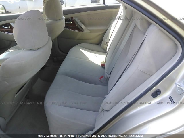 4T1BE46K19U263576 - 2009 TOYOTA CAMRY SE/LE/XLE ოქროსფერი ფოტო 8