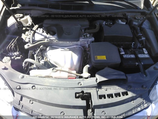 4T4BF1FK8FR470060 - 2015 TOYOTA CAMRY LE/XLE/SE/XSE BLACK photo 10