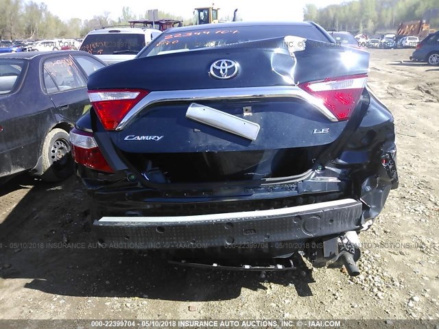 4T4BF1FK8FR470060 - 2015 TOYOTA CAMRY LE/XLE/SE/XSE BLACK photo 6