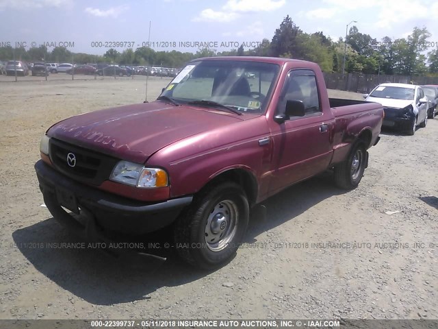 4F4YR12D93TM21885 - 2003 MAZDA B2300 RED photo 2