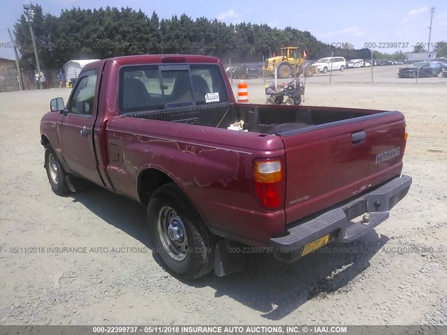 4F4YR12D93TM21885 - 2003 MAZDA B2300 RED photo 3