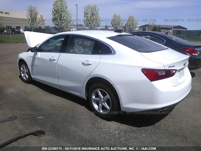 1G1ZB5ST2HF121703 - 2017 CHEVROLET MALIBU LS 白色 照片 3