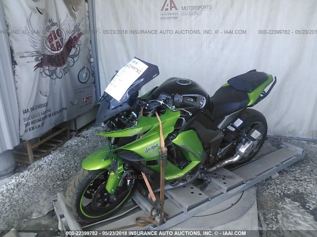 JKAZXCG10DA022836 - 2013 KAWASAKI ZX1000 G GREEN photo 2