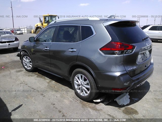 KNMAT2MT3HP536567 - 2017 NISSAN ROGUE S/SV GRAY photo 3