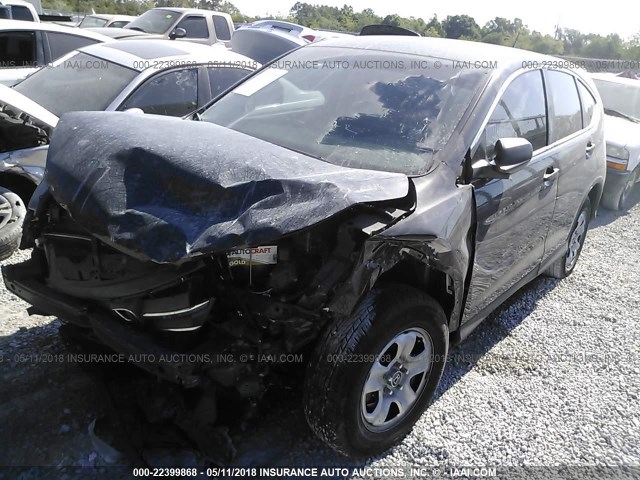 5J6RM3H35DL035174 - 2013 HONDA CR-V LX BLACK photo 2