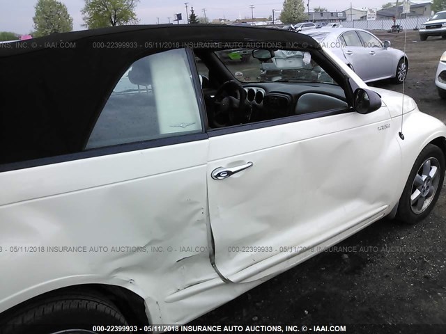 3C3EY55E35T359423 - 2005 CHRYSLER PT CRUISER TOURING CREAM photo 6