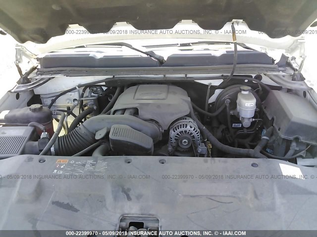 1GCRCSE01BZ462455 - 2011 CHEVROLET SILVERADO C1500 LT WHITE photo 10