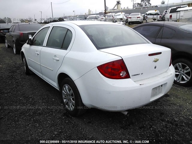 1G1AD5F50A7233385 - 2010 CHEVROLET COBALT 1LT WHITE photo 3