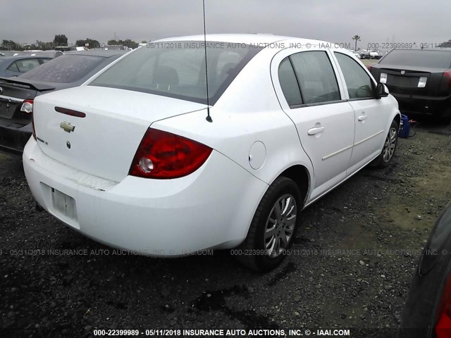 1G1AD5F50A7233385 - 2010 CHEVROLET COBALT 1LT WHITE photo 4