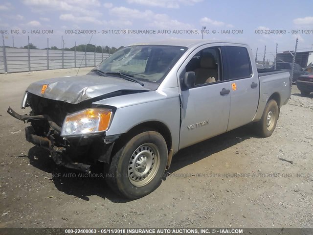 1N6BA07D69N306972 - 2009 NISSAN TITAN XE/SE/LE SILVER photo 2