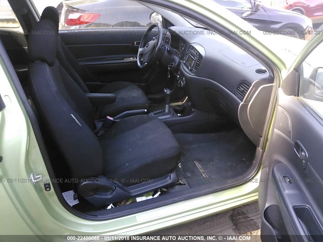 KMHCN36C18U082645 - 2008 HYUNDAI ACCENT SE GREEN photo 5