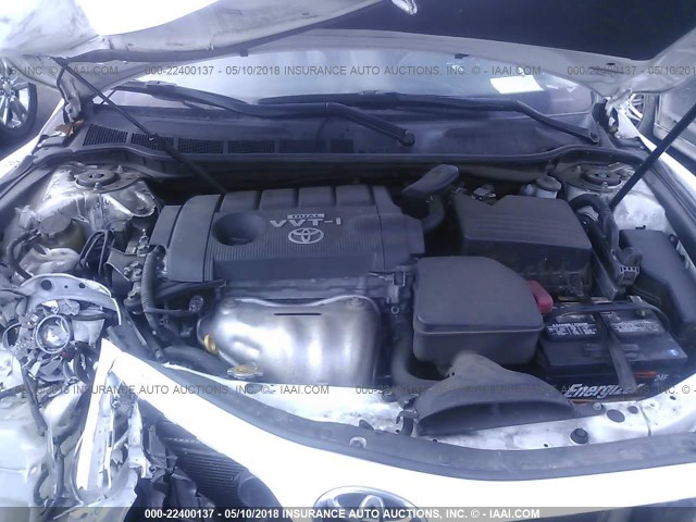 4T1BF3EK6AU535505 - 2010 TOYOTA CAMRY SE/LE/XLE 白色 照片 10