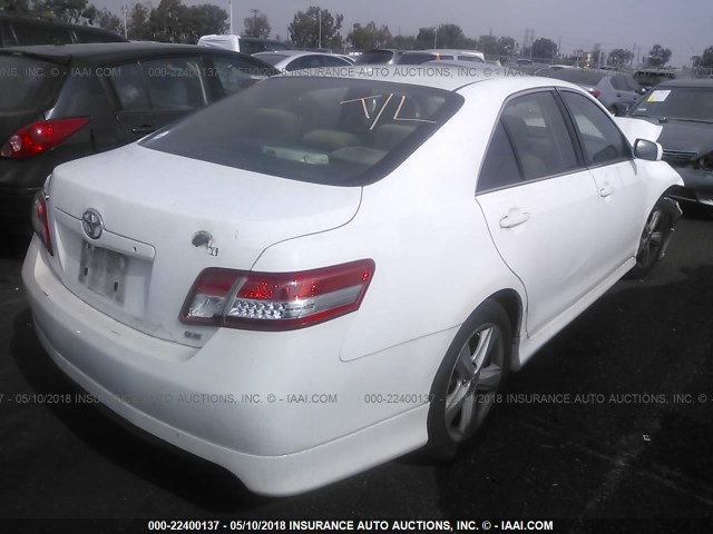 4T1BF3EK6AU535505 - 2010 TOYOTA CAMRY SE/LE/XLE 白色 照片 4