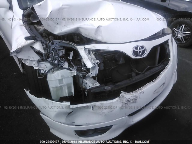 4T1BF3EK6AU535505 - 2010 TOYOTA CAMRY SE/LE/XLE 白色 照片 6