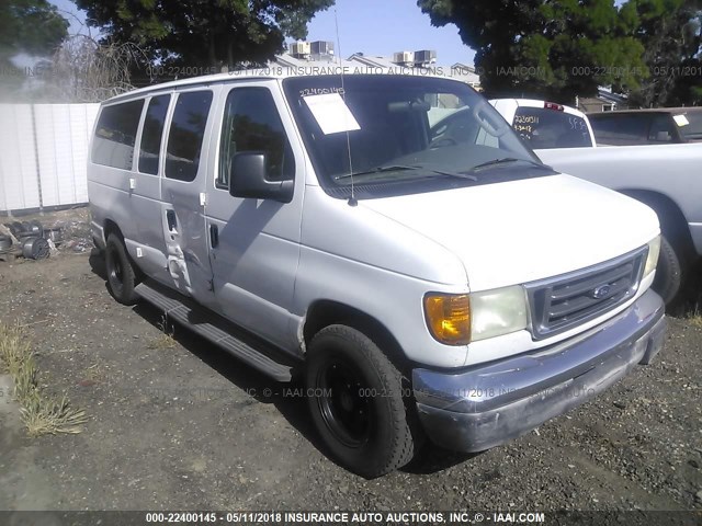 1FMRE11L33HB38916 - 2003 FORD ECONOLINE E150 WAGON WHITE photo 1