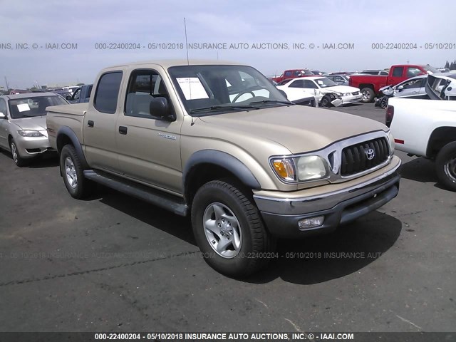 5TEGN92N74Z325991 - 2004 TOYOTA TACOMA DOUBLE CAB PRERUNNER GOLD photo 1