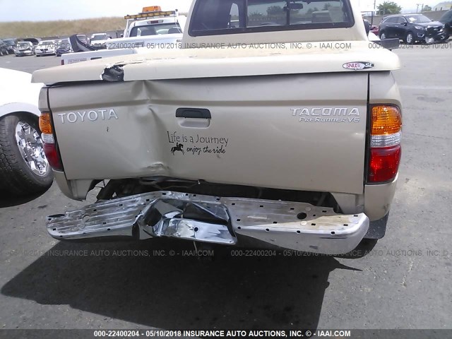 5TEGN92N74Z325991 - 2004 TOYOTA TACOMA DOUBLE CAB PRERUNNER GOLD photo 6