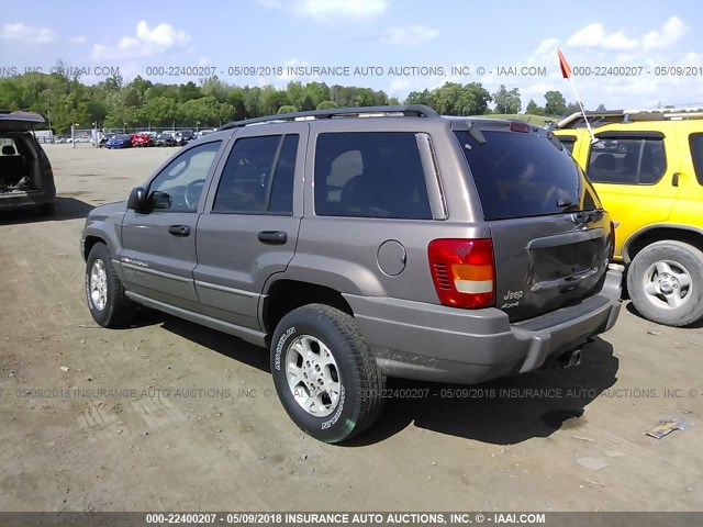 1J4GW38S22C153608 - 2002 JEEP GRAND CHEROKEE SPORT GRAY photo 3