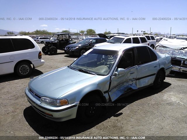 JHMCB7656NC019532 - 1992 HONDA ACCORD LX/EX GREEN photo 2